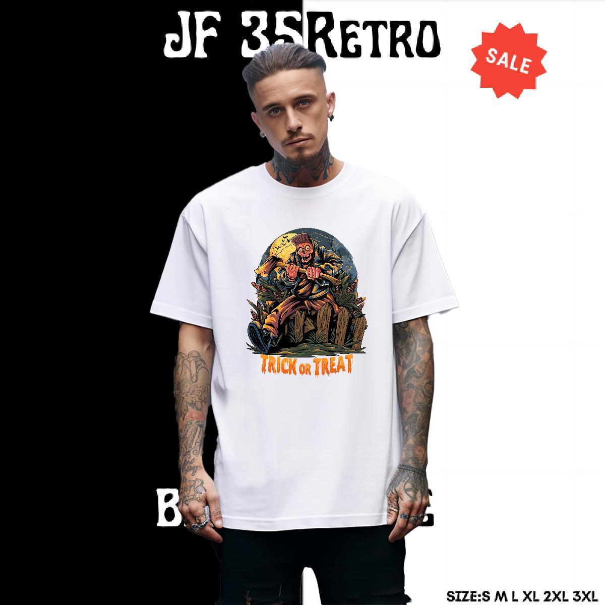 Cool Design T-Shirts halloween Breathable Crew Neck High Street Hip Hop Graphic 100% Cotton 230g Tshirts Classic Casual Tops Tees