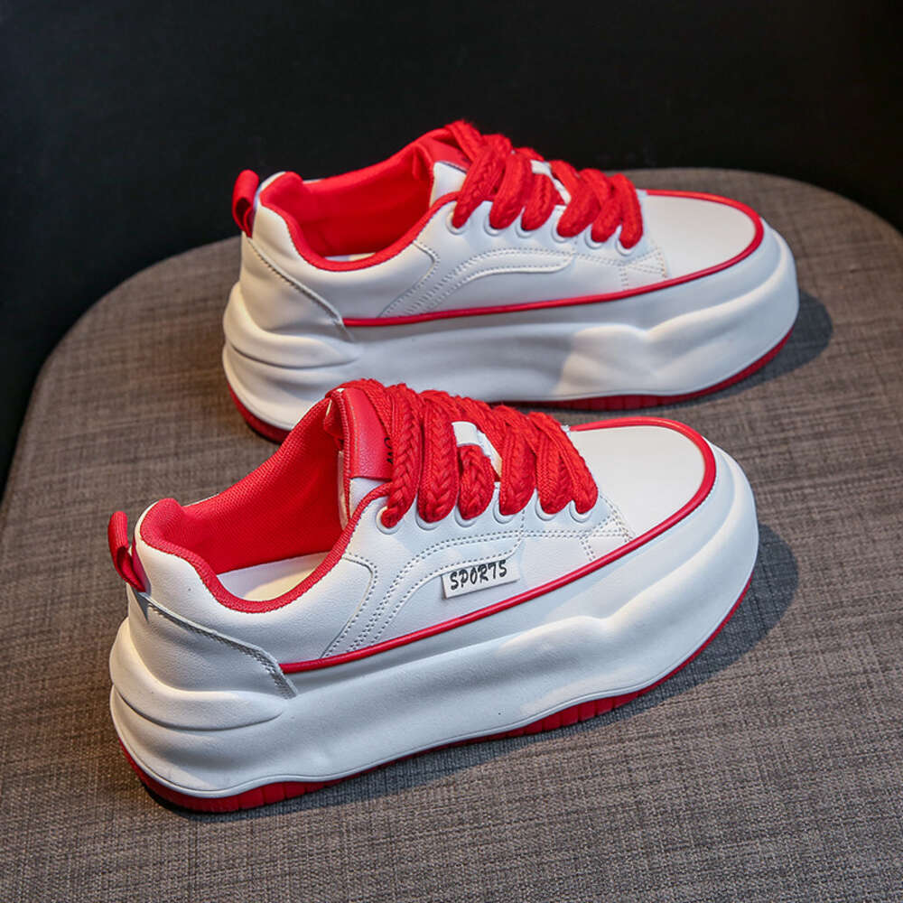 Ddmysports Little White Summer New Korean Edition Versatile Student Thick Sole Board Leisure Sports Shoes Female OUTDOOR