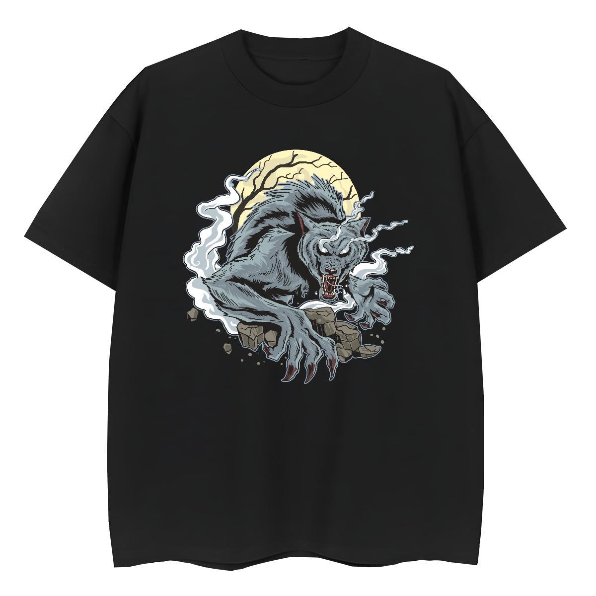 Free Shipping T Shirts Men moon Breathable Short Sleeve Sports Casual Custom Cartoon 230g Cotton Mens Tshirts Stylist Tees