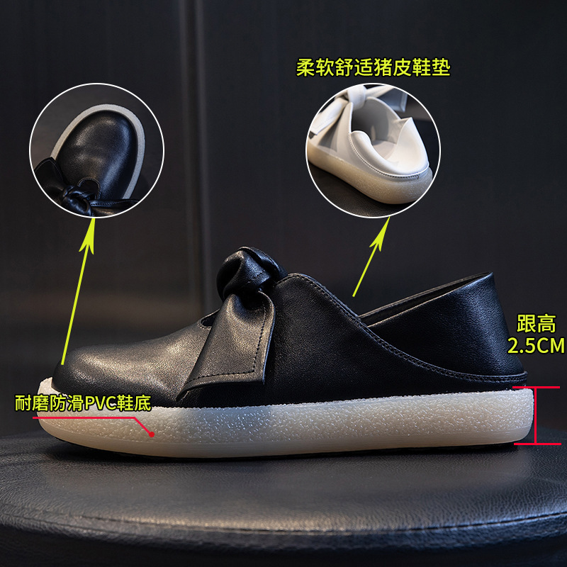 Ddmysports Genuine Leather Small White Women In New Spring Sports Versatile Flat Sole Single For Shallow Mouth Casual One Legged S Shoes OUTDOOR