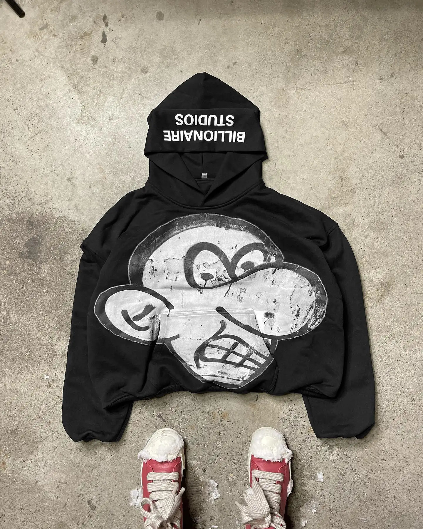 Wimpy Hoodie Streetwear Y2k Hip Hop Graphic Print Loose Men Women Pullover Oversized Harajuku Anime Hoodies Sweatshirt Tops 240819