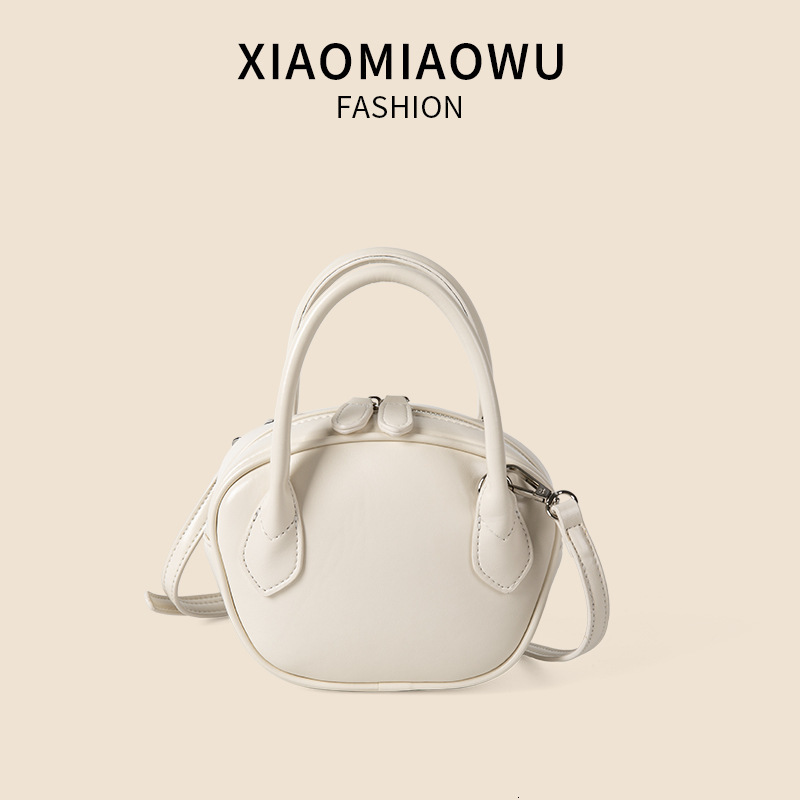 Fashion Korean version bowling bag, women's Boston Xia Xiaoxiang style, high-end and niche temperament, crossbody handbag