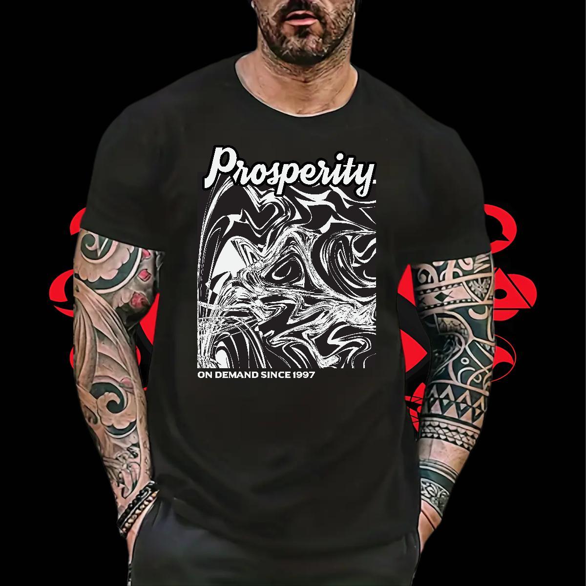 Unisex Men Clothes T-Shirt Daily Outfit 100% Cotton 230g Oversized Crew Neck mountains Man T Shirts Fashion New Top Tees