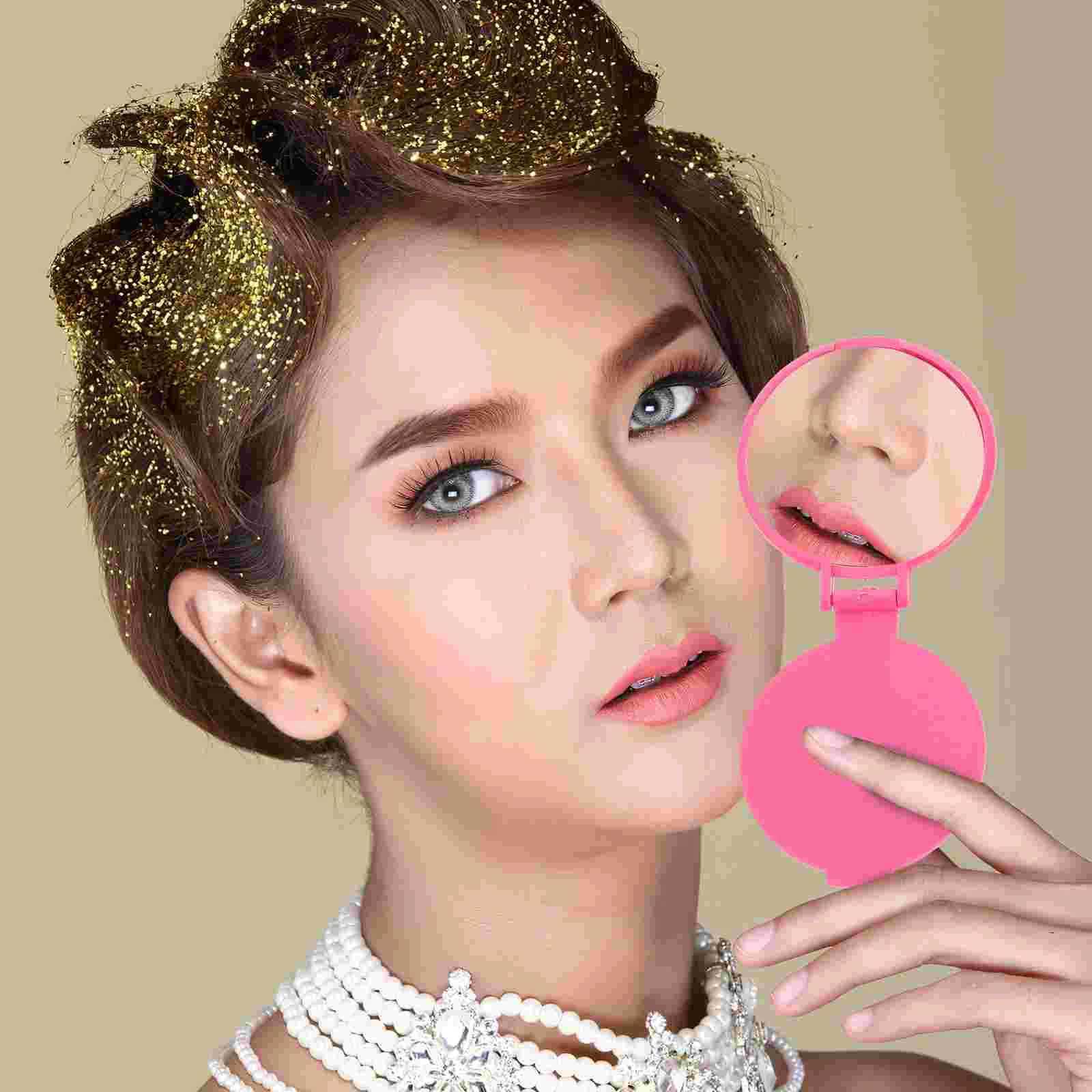 Foldable Mirrors Mini Cosmetic Mirrors Portable Outdoor Travel Pocket Makeup Mirrors for Girls Beauty Cosmetic Tools Y240819