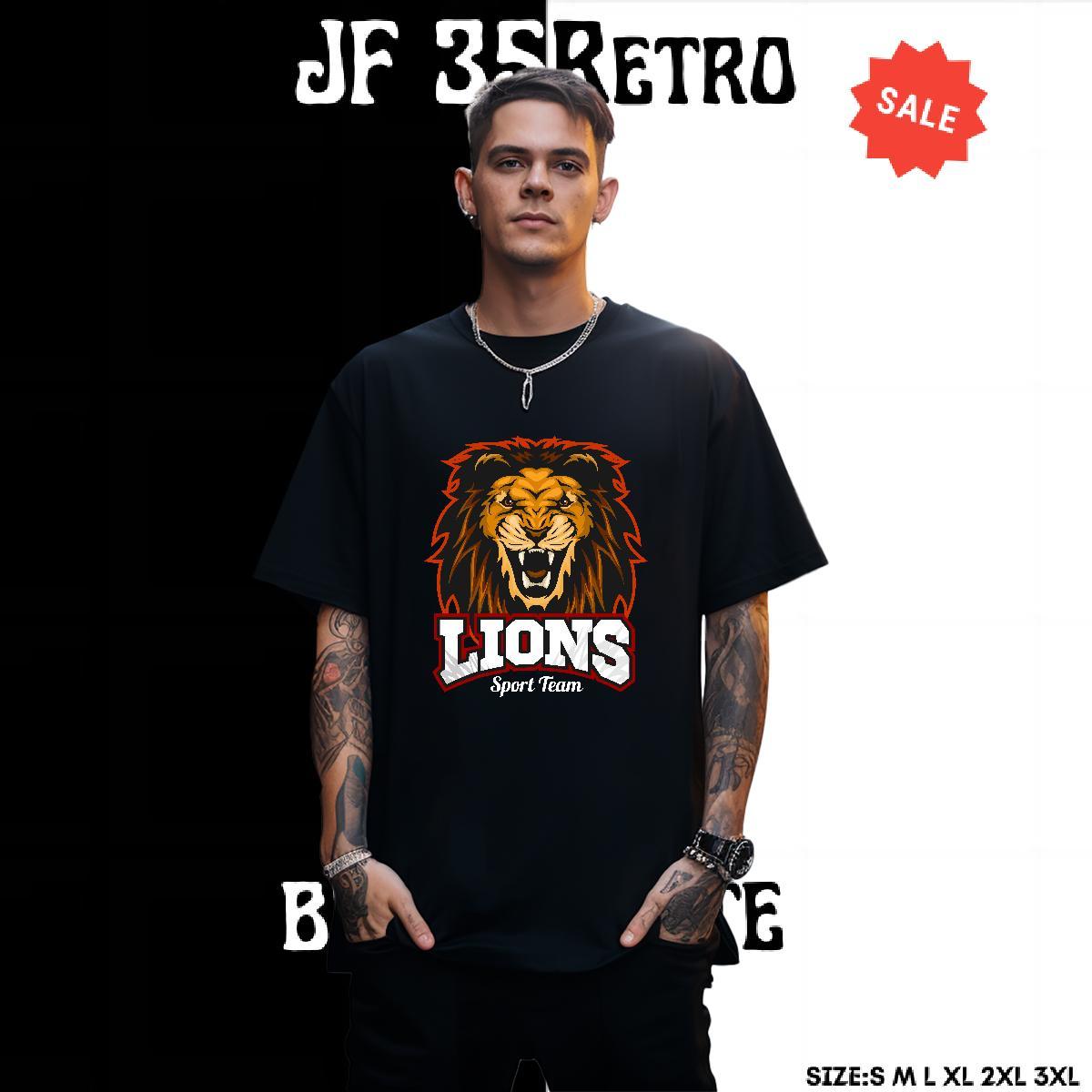 Loose Mens T Shirts lion O Neck Short Sleeves Casual Beach Floral Print 230g Cotton Men Tops Tees 2024 Designer Wear