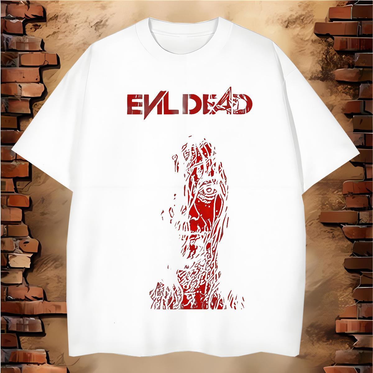 Man T Shirts 230g Pure Cotton scary Street Wear Crew Neck Anime Couples T Shirts Fashion Design Free Shipping Clothes