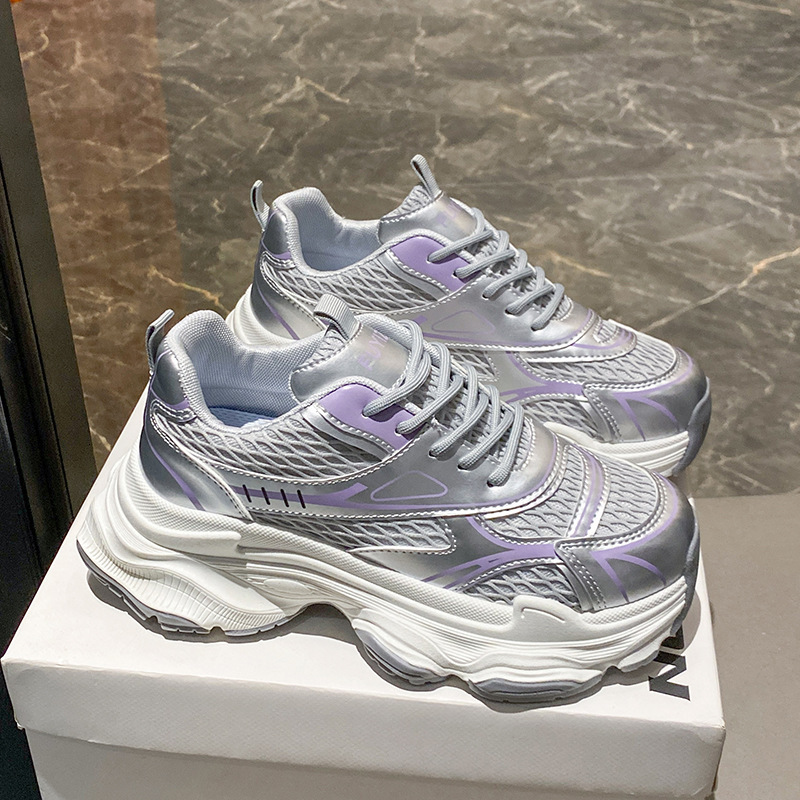 Ddmysports Ins Korean Version New Dad For Women Autumn Student Sports Running Thick Soled Height Increasing S Shoes ZL OUTDOOR