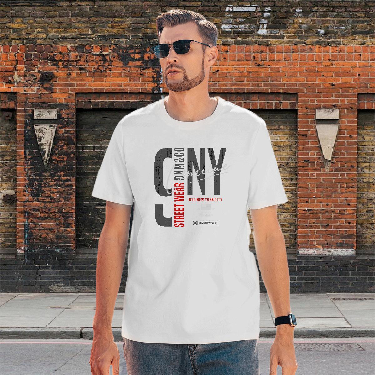 High Quality Couples T Shirts Street Casual 230g Cotton Floral Print Breathable Crew Neck letter T-Shirts for Men DIY Customized Top Tees