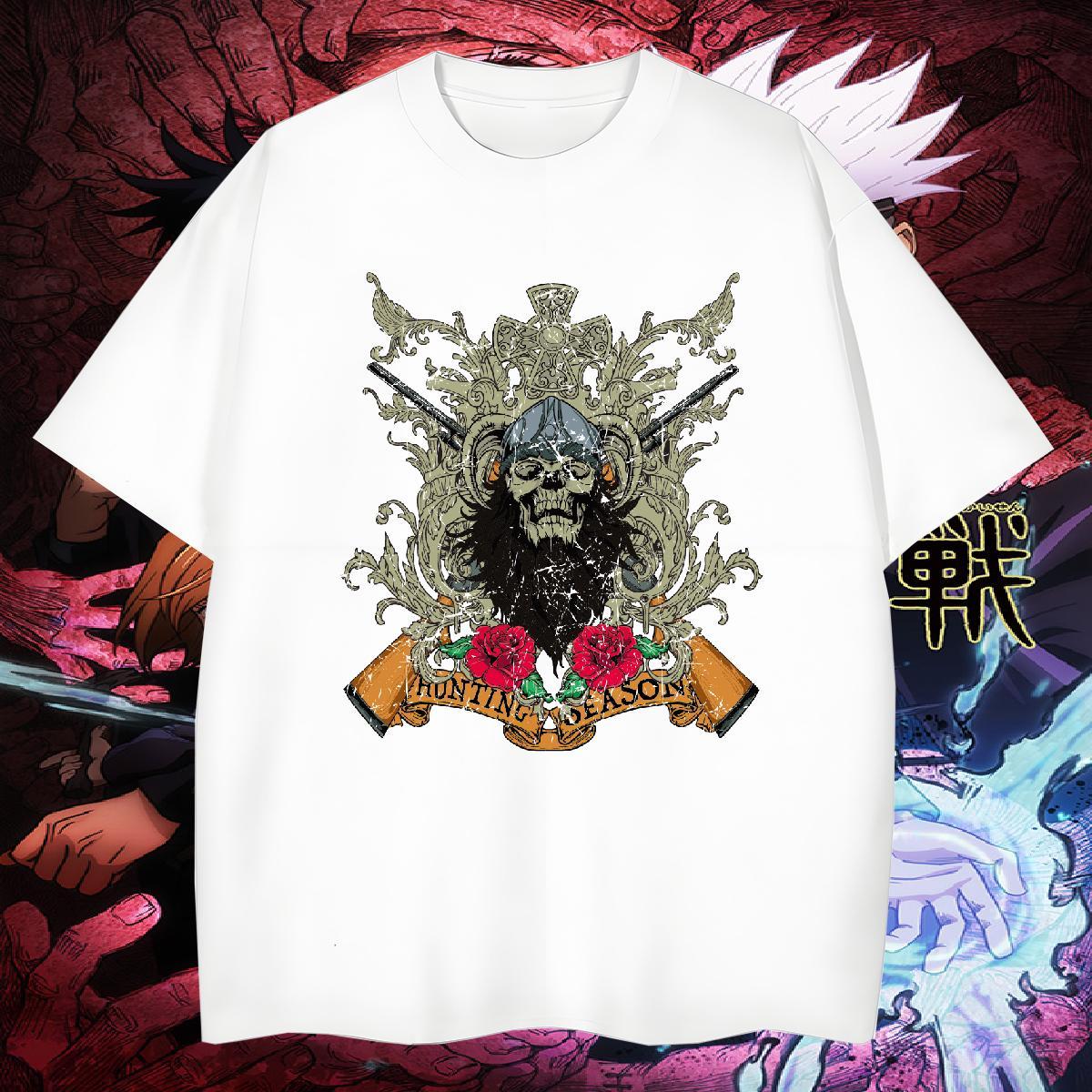 Cool Design T-Shirts long-barrelled gun Pure Cotton Summer Casual Anime 230g 100% Cotton Tshirt for Man Woman 2024 DIY Tees Shirts