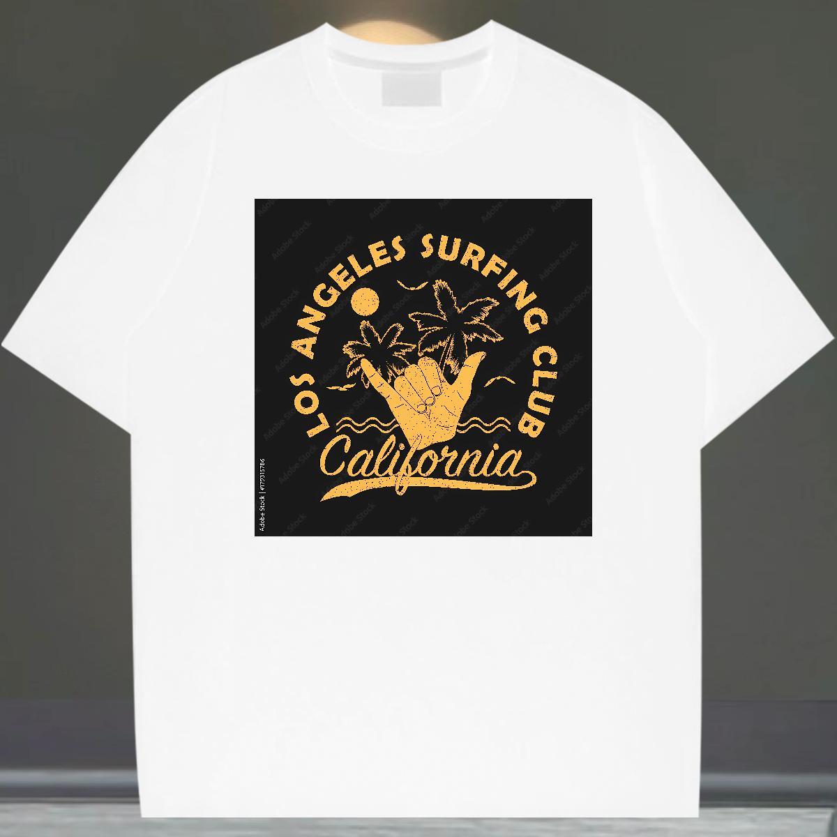 TOP Quality Couples T Shirts Spring Summer 230g Cotton Anime Crew Neck Breathable bar Man T Shirts Fashion Designer Polos