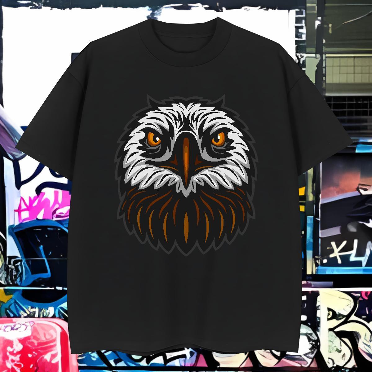 Soft Men T Shirts owl Pure Cotton Sports Casual Custom Anime 230g Pure Cotton Tshirts Wholesale Tops Shirt