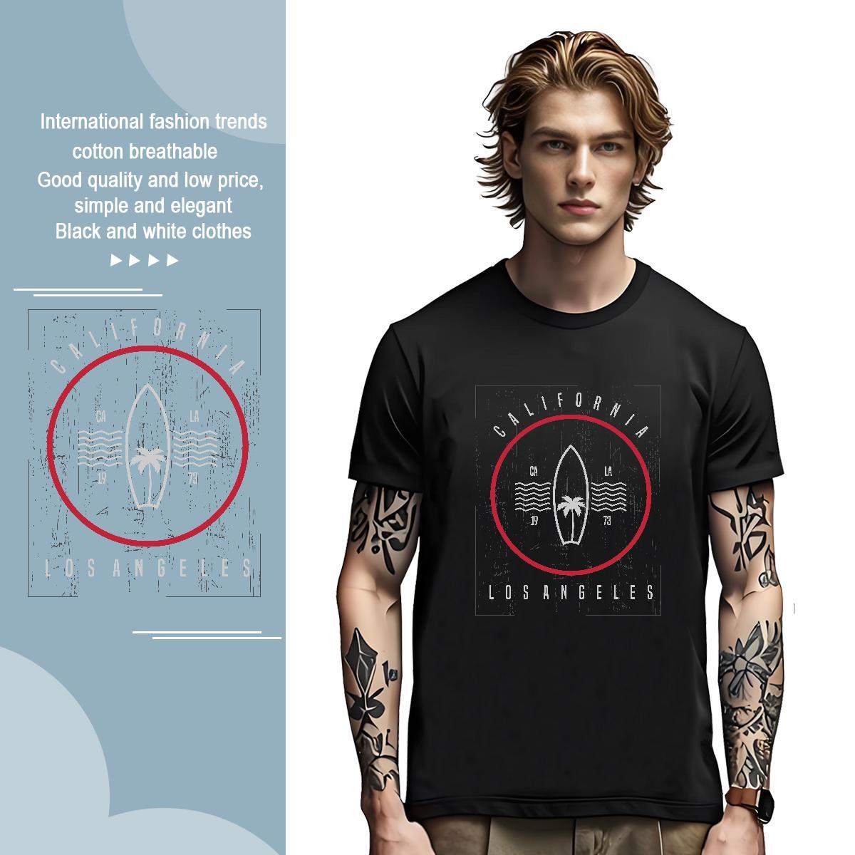 Cool circle 230g Cotton Tshirts Outdoor Short Sleeve Soft Man T Shirts New Arrival White Plus Size Tees Shirts