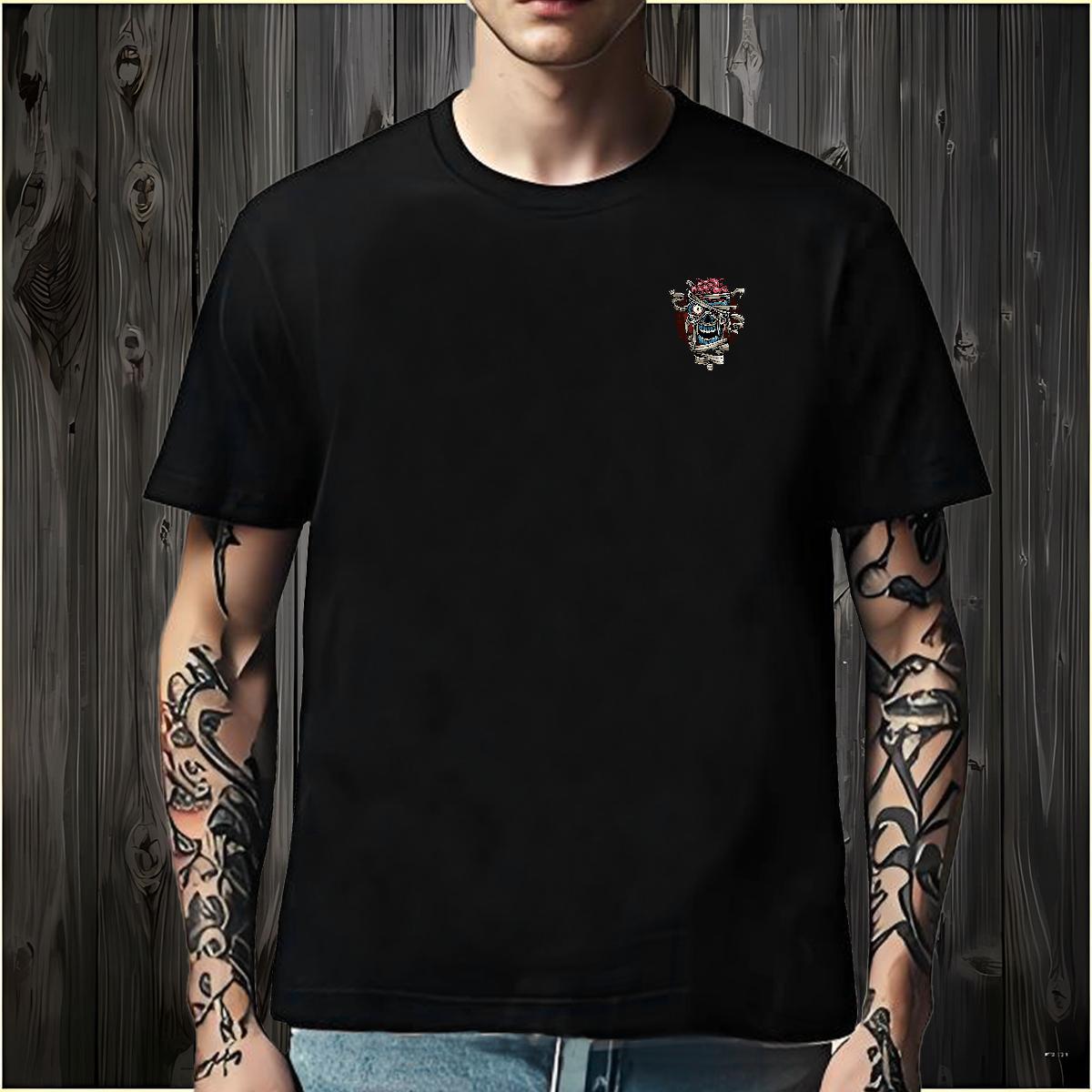 Fashion Designer Mens Tshirts monster Daily Wear 230g Cotton Tops Shirt Crew Neck Classic Men T Shirts White Plus Size