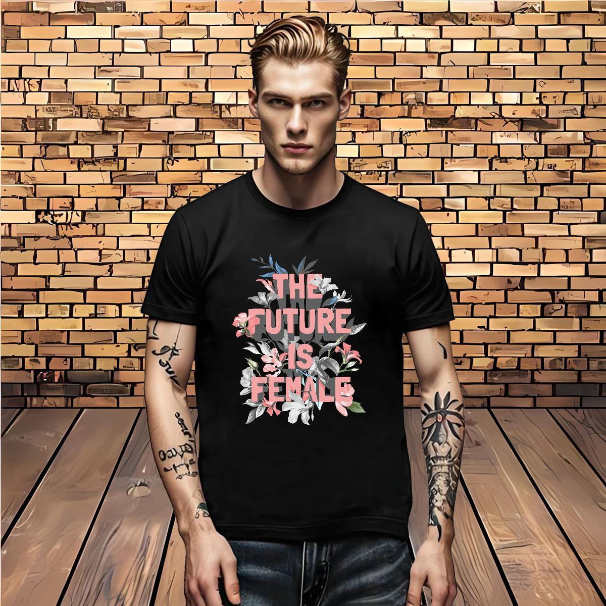 Custom Men Clothes T-Shirt flower Beach 230g 100% Cotton Wear Short Sleeve Soft Classic Man T Shirts DIY Logo Oversized