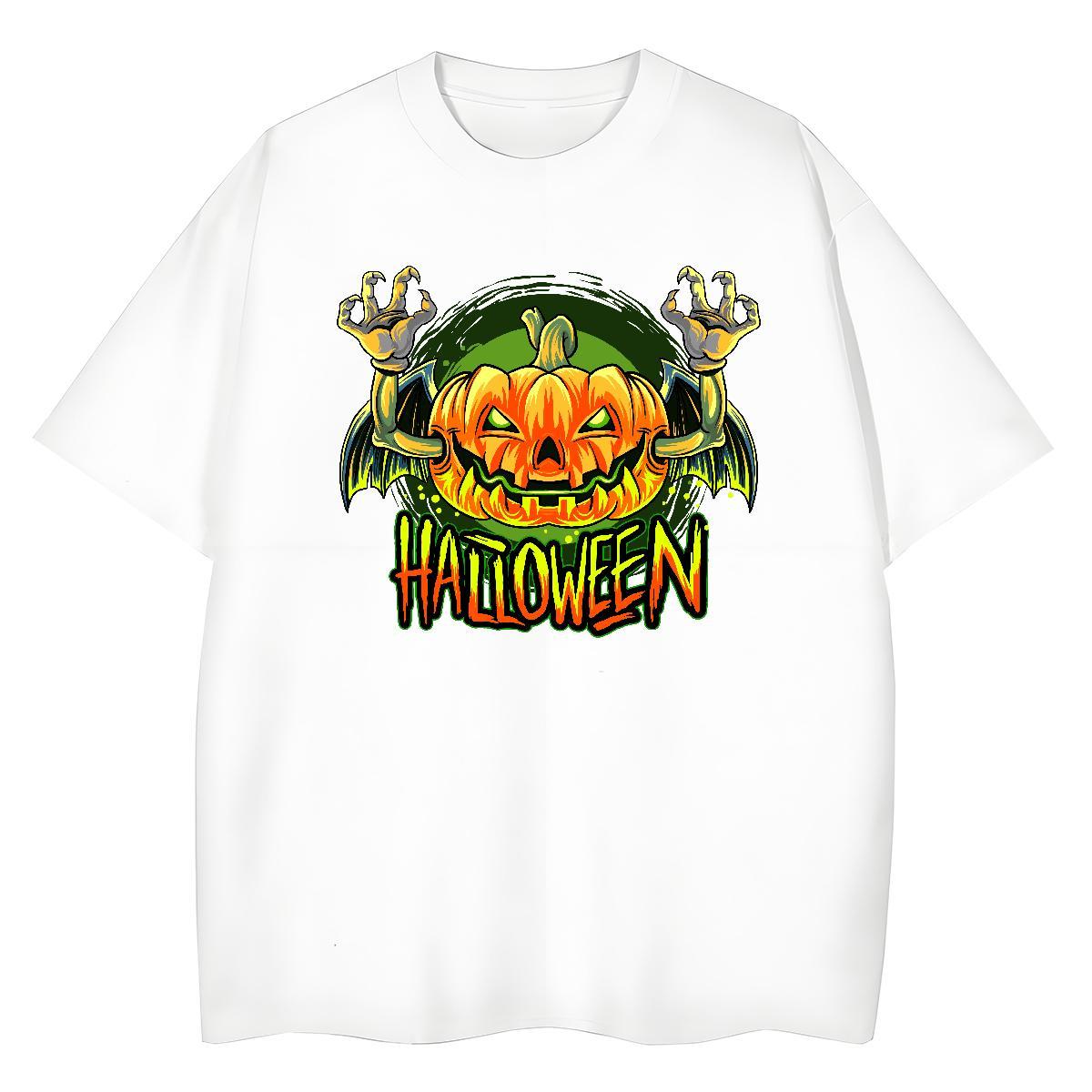 Classic Man T Shirts pumpkin Breathable Crew Neck Street wear Hip Hop Graphic 230g Cotton Couples T Shirts Free Shipping Tee Shirt