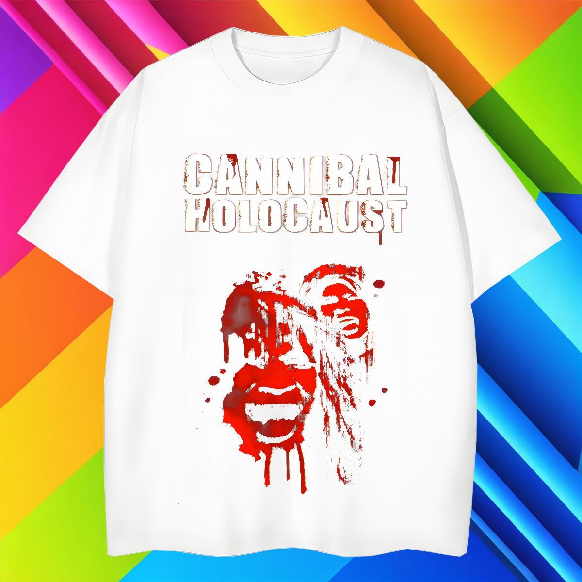 T-Shirts 230g Cotton scary Hip Hop Pure Cotton Asian Size Men Clothes T-Shirt Casual New Wholesale Tee Shirt