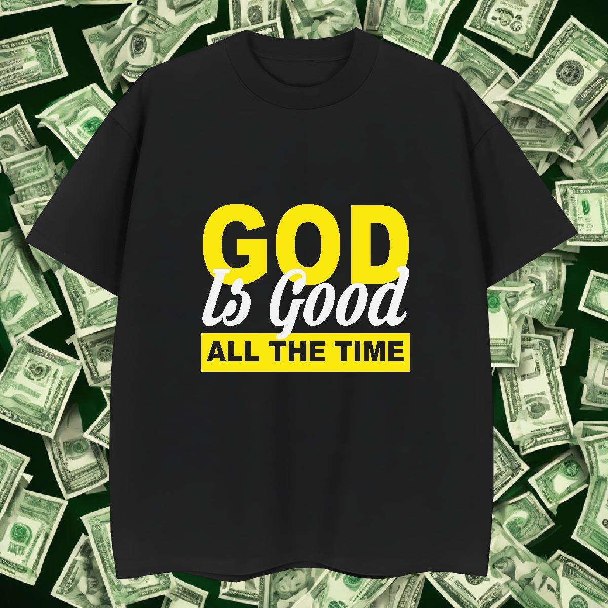 Loose Tshirts Sports Casual 100% Cotton 230g Anime Print Breathable Crew Neck god T Shirt For Man Fashion Designer Tee Shirt