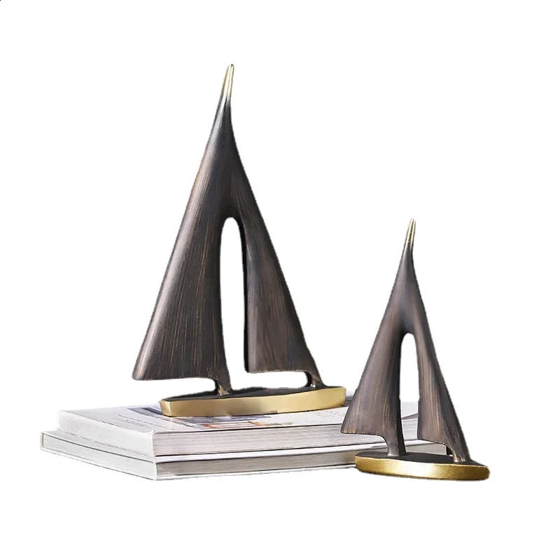 Smooth Sailing Sailboat Home Decor Ornament Living Room Decoration Bedroom Desktop Resin Craft Gift 240812