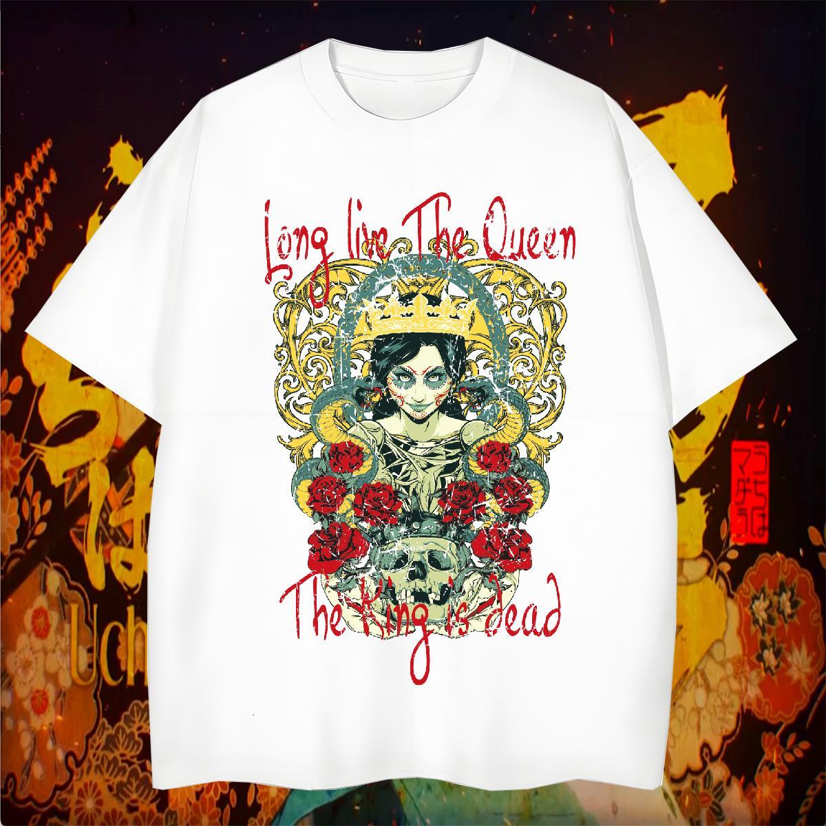 T shirt 230g Cotton flower Outdoor O Neck Short Sleeves Graphic Men Tees DIY Customized Cool Design Tops Tees