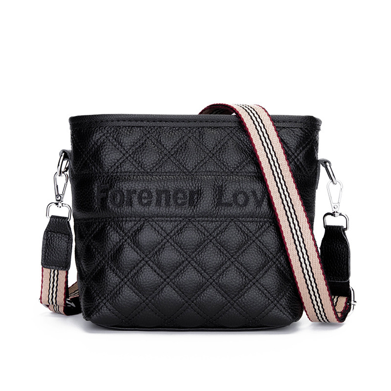Top layer cowhide embroidered crossbody 2021 new trend shoulder for women leather tote bag