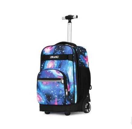 18 inch Children School Rolling backpack Wheeled backpack kids School backpack On wheels Trolley backpacks bags for teenagers Y240820