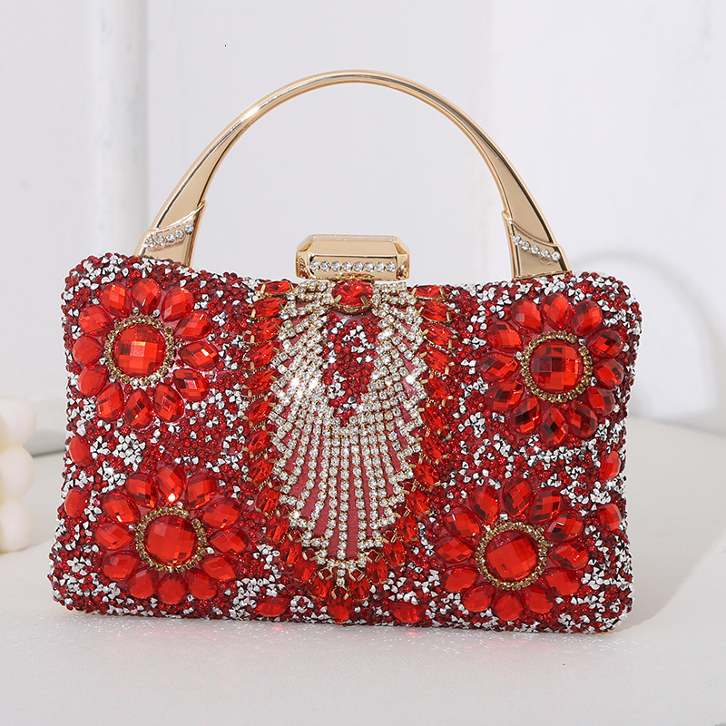 New Metal Dinner Women's Handmade Diamond Banquet Handheld Bag Celebrity Dress Handbag