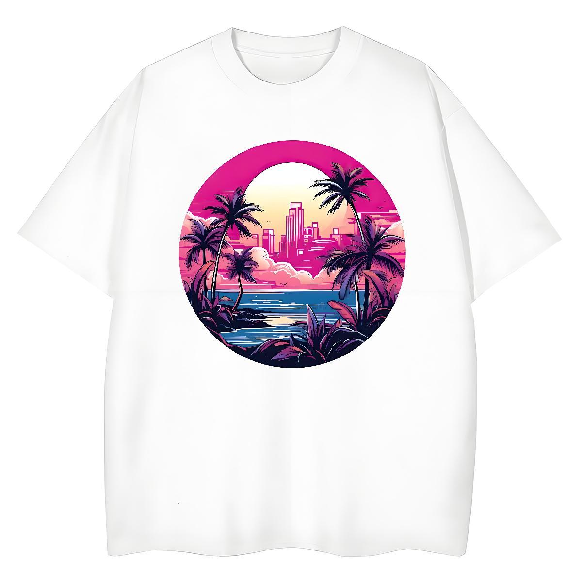 2024 DIY Tshirt for Man Woman high-rise Hip Hop Street 230g Cotton Clothings O-Neck Short Sleeve Free Shipping Man T Shirts Floral Print