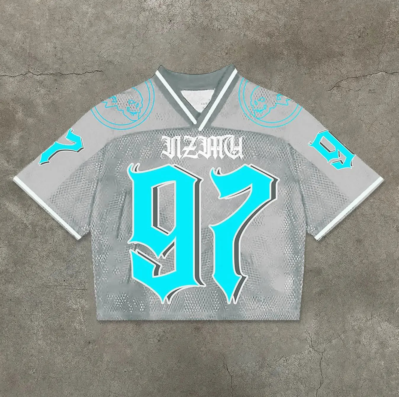 Mens breathable short sleeved sports shirt quick drying clothing hiphop gothic street party jersey rugby summer Y2K 240819