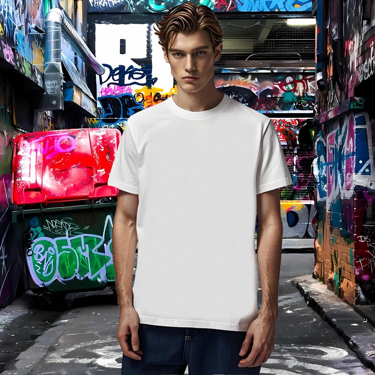 High Quality letter T-Shirts for Men Daily Outfit Tshirts 100% Cotton 230g 2024 Designer Breathable Black White Wear