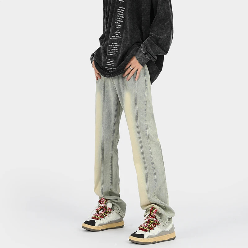 LAPPSTER Y2k Streetwear Stacked Jeans Pants Color Block Korean Fashions Chic Jeans Harajuku Hip Hop Black Low Rise Denim Pants 240819