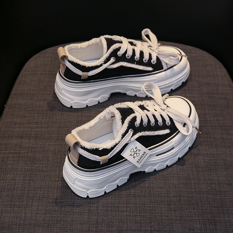 Ddmysports Thick Soled Summer New Instagram Korean Edition Little White Trendy Student Versatile Casual Board Shoes Female JB OUTDOOR