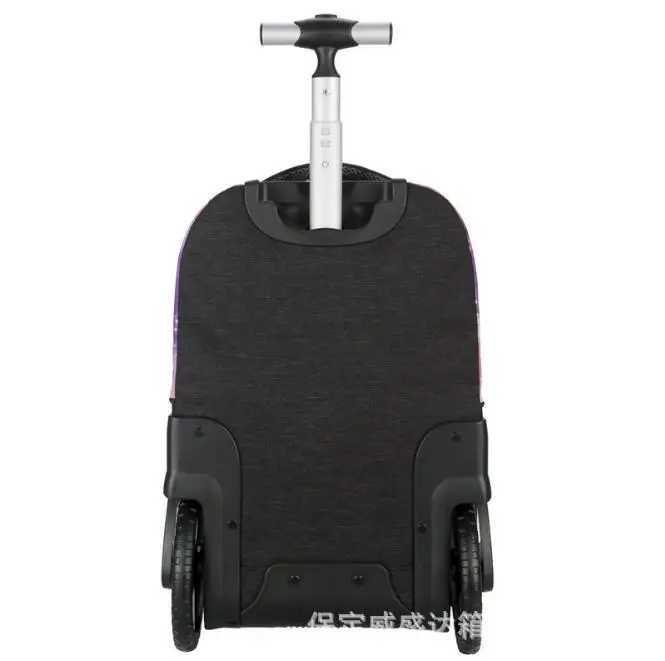 School Bag for girls with wheels Travel Rolling backpack Bags for teenagers travel trolley bag Children wheeled backpack bags Y240820