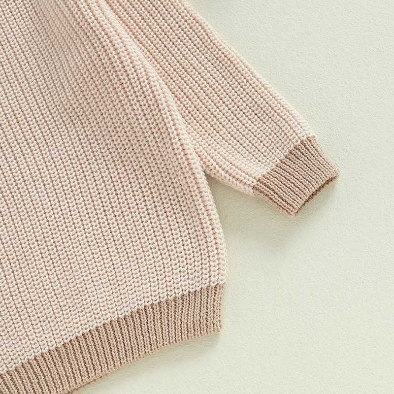Baby Boys and Girls Knitted Sweater Autumn Baby Children Knitted Cotton Soft Winter Long Sleeve Baby Zipper Top 0-4Y W240820