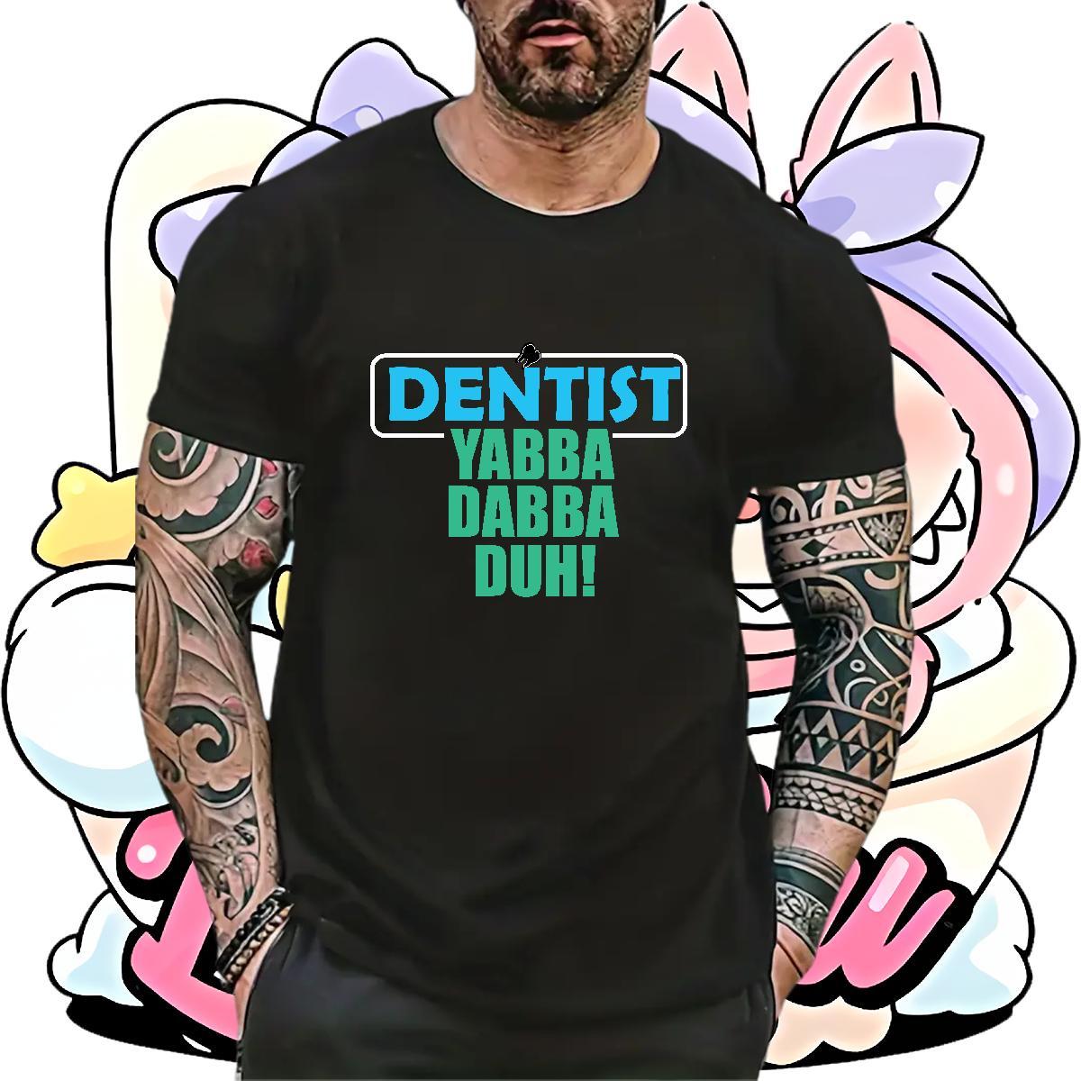 Unisex Mens Tshirts Hip Hop Street 100% Cotton 230g Customized Breathable Soft Denstist T-Shirts 2024 Designer Wear