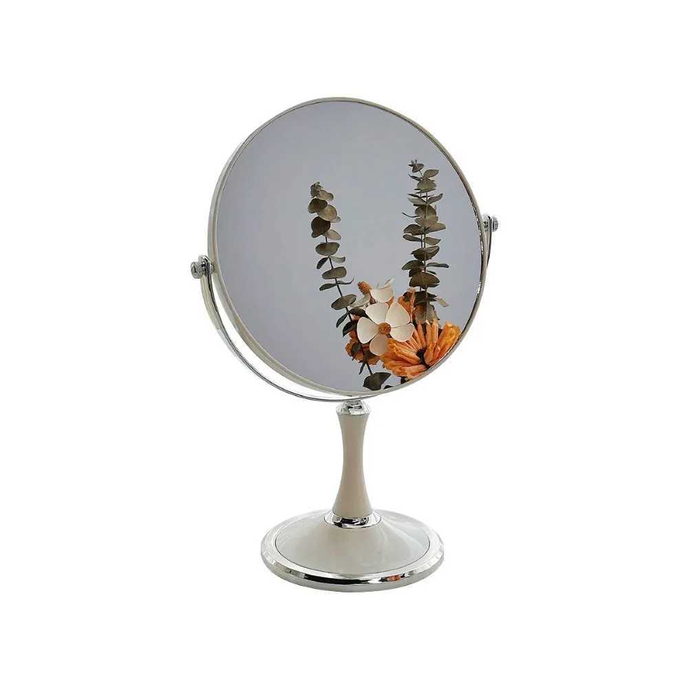 Magnification Circular Makeup Mirror Double-Sided Rotating 6/8 Inches Cosmetic Mirror Magnifier Princess Desktop Standing Mirror Y240819