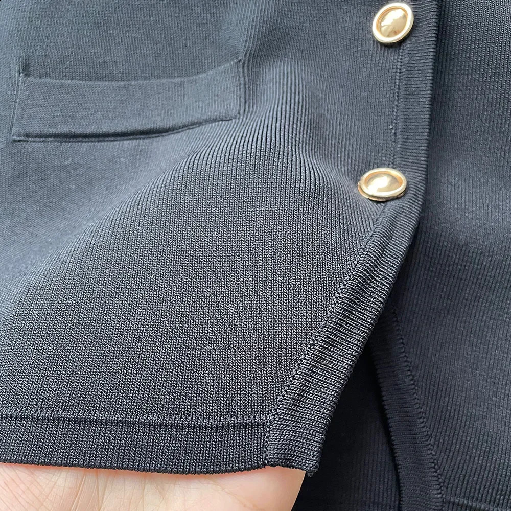 Summer Old Money Womens Fashion French Vneck Knitted Tank Top Solid Color Elegant Belt Minimum Style 240819