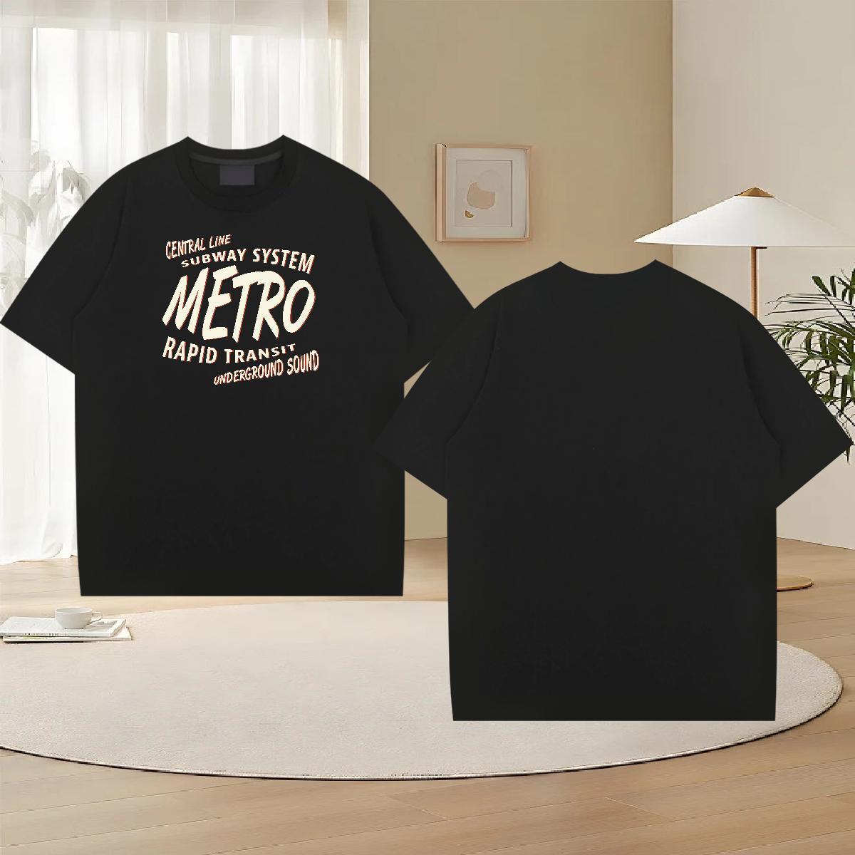 Free Shipping Couples T Shirts Casual Beach 230g Pure Cotton DIY Breathable Short Sleeve letter T-Shirts 2024 Summer Tops Shirt