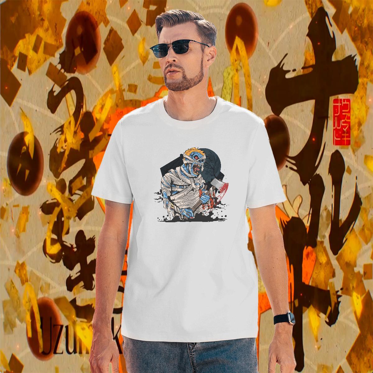 Popular Men T Shirts zombie O-Neck Short Sleeve Sport Custom Cartoon 230g 100% Cotton Tshirt for Man Woman New Arrival Tshirts