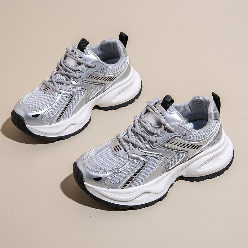 Ddmysports Instagram Korean New Dad For Women Spring Student Sports Running Casual Thick Sole Elevated Shoes G OUTDOOR