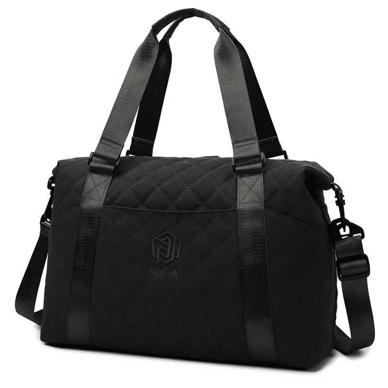 Carry On Travel Duffle Bag Nylon Waterproof Sports Gym Tote Bags for Women Large Capacity Storage Luggage Handbag CL240820