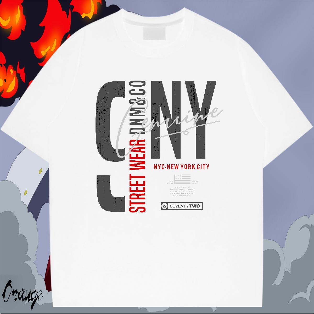 Cool Tshirt for Man Woman Spring Summer 230g Cotton Custom Print Oversized O-Neck Short Sleeve letter Men T Shirts 2024 DIY Tee Shirt