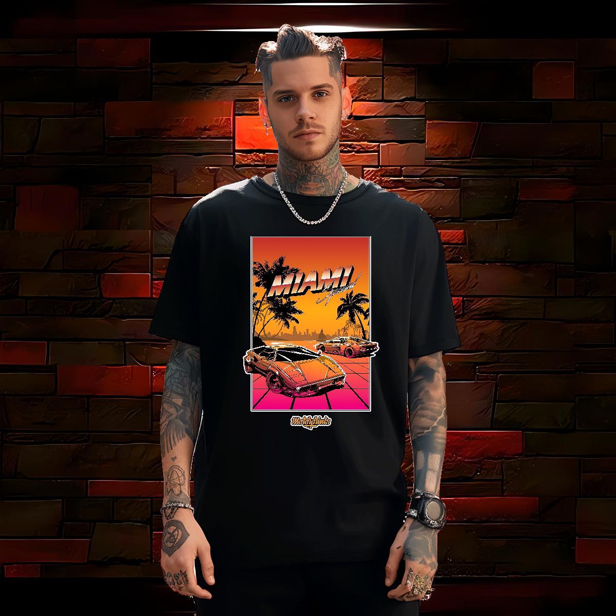 Brand beach 230g Pure Cotton Couples T Shirts Daily Outfit Breathable Crew Neck Man T Shirts Fashion DIY Printed Tops Tees