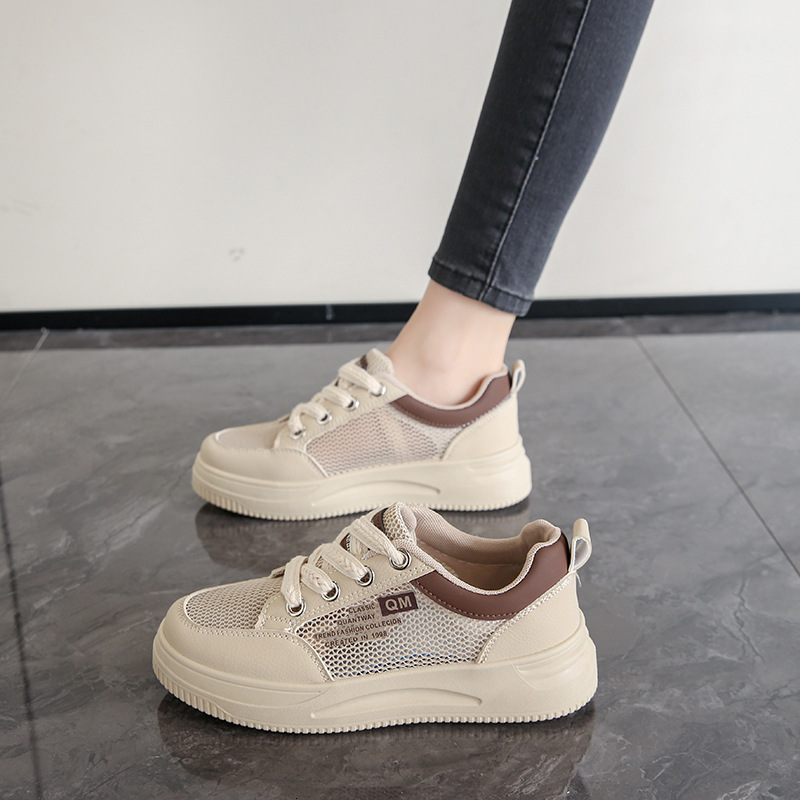 Ddmysports Summer New Instagram Korean Edition Ollow Small White Female Students Thick Sole Versatile Casual Women S Shoes B OUTDOOR