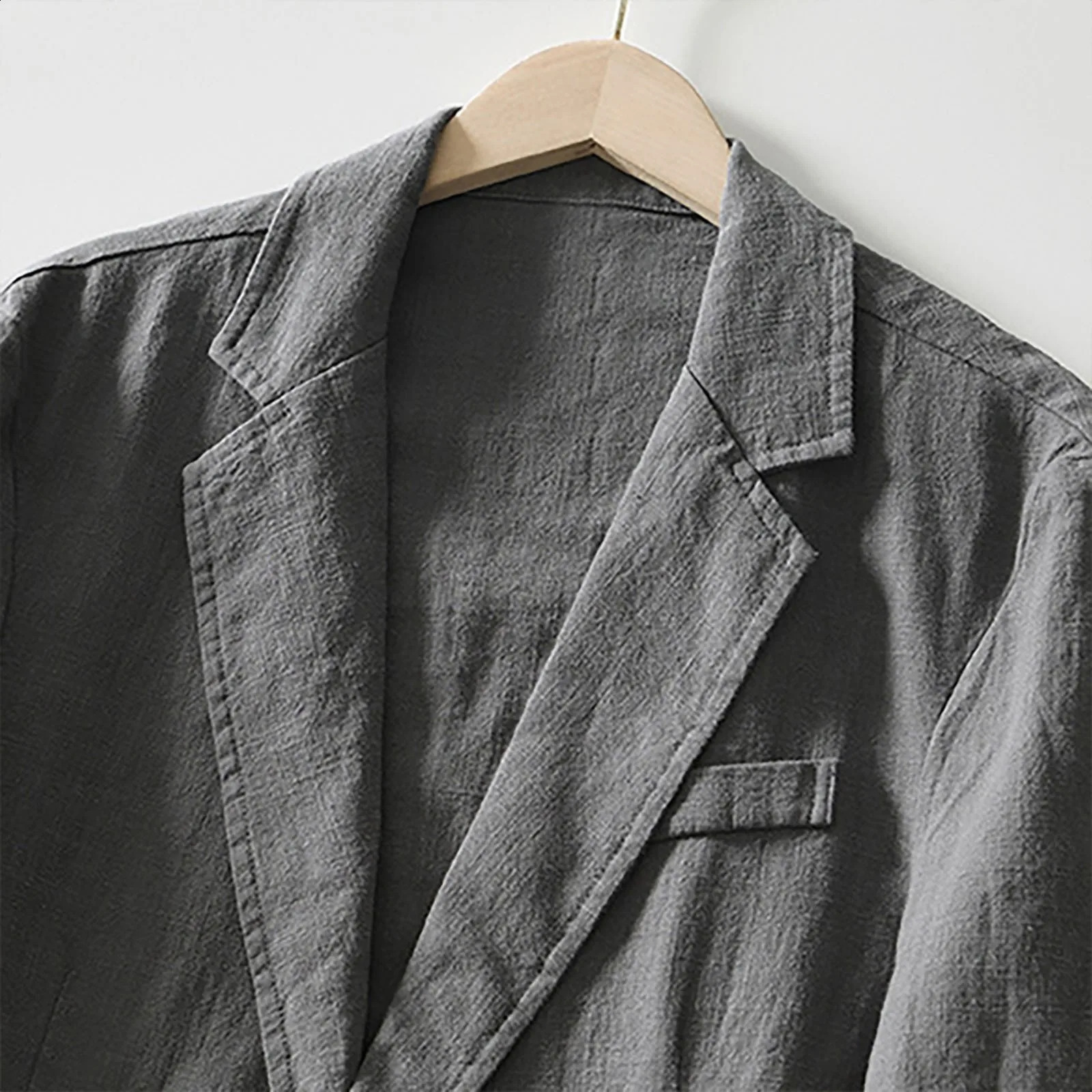 Cotton and linen mens sportswear casual business suit jacket single chest solid color spring summer clothing vest 240819