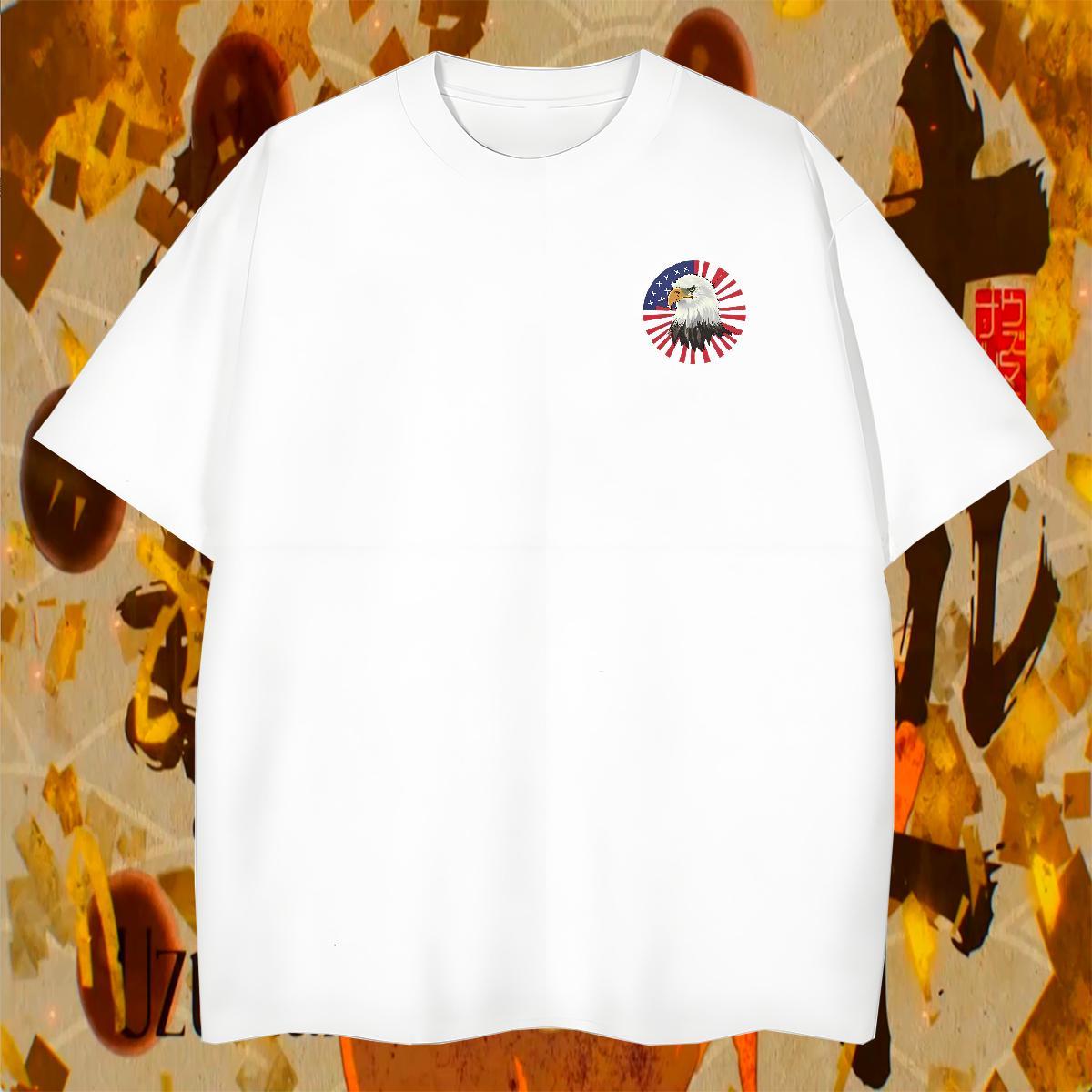 Unisex Tshirt for Man Woman Sports Casual 230g Pure Cotton Custom Printed Breathable Short Sleeve eagle T Shirt For Man 2024 Tees