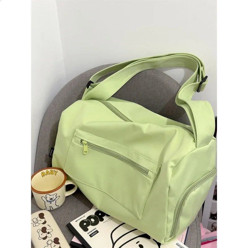 Large Crossbody Travel Tote Bags for Women Canvas Shoulder Messenger Bag Sports Yoga Satchels Fashion Woman Handbag 240819