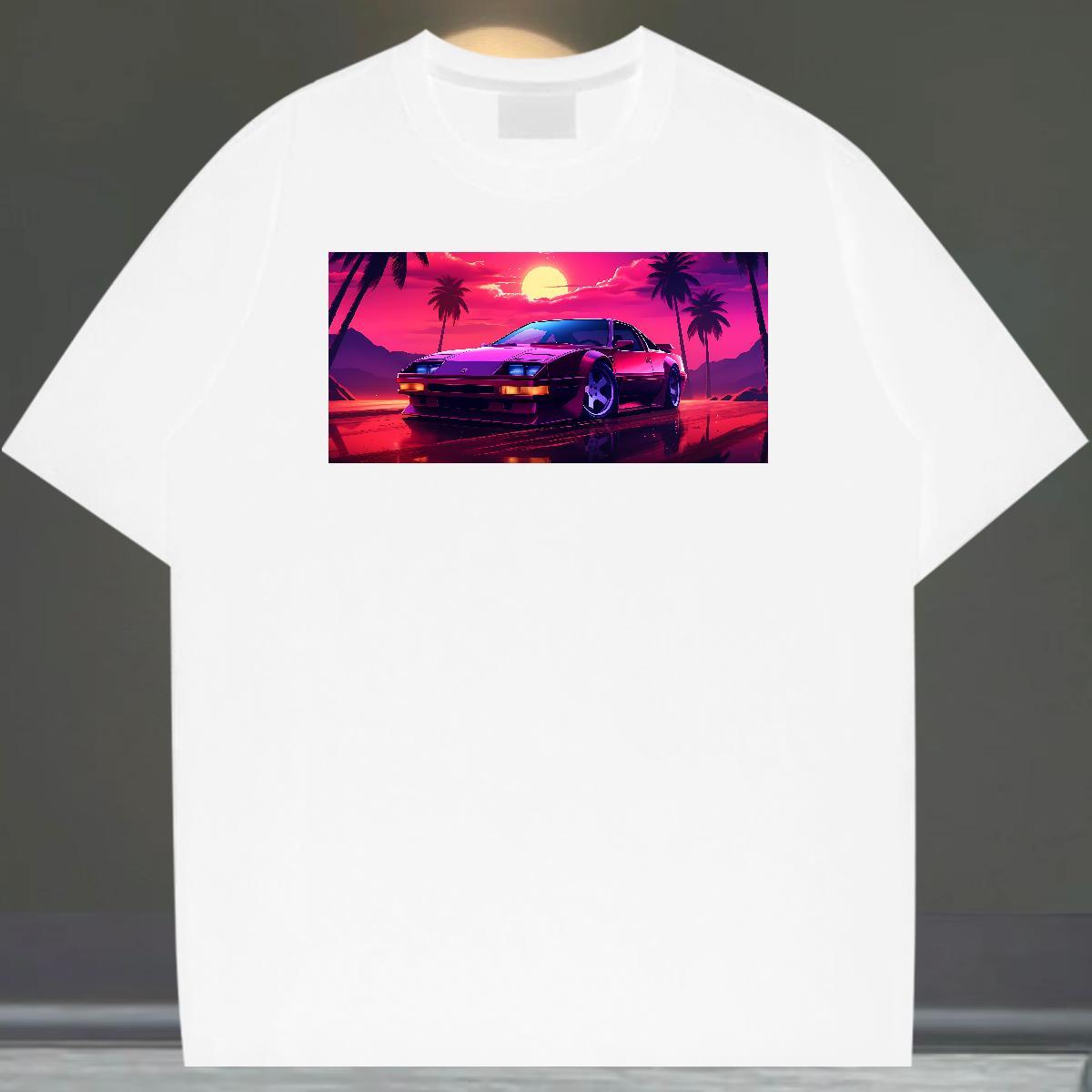 Cool Design Tshirt for Man Woman Sport 100% Cotton 230g Plus Size Cartoon Breathable Short Sleeve car Mens T Shirts DIY Tops Shirt