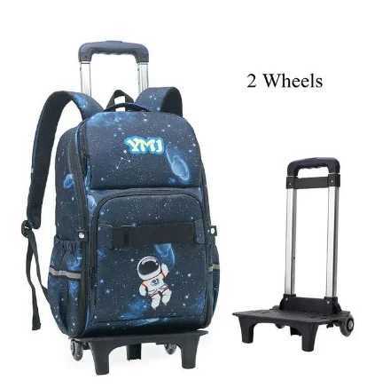 Children Rolling Backpack bag for Boys Primary Student School bag on Wheels School Wheeled Backpack for boys School Trolley Bags Y240820