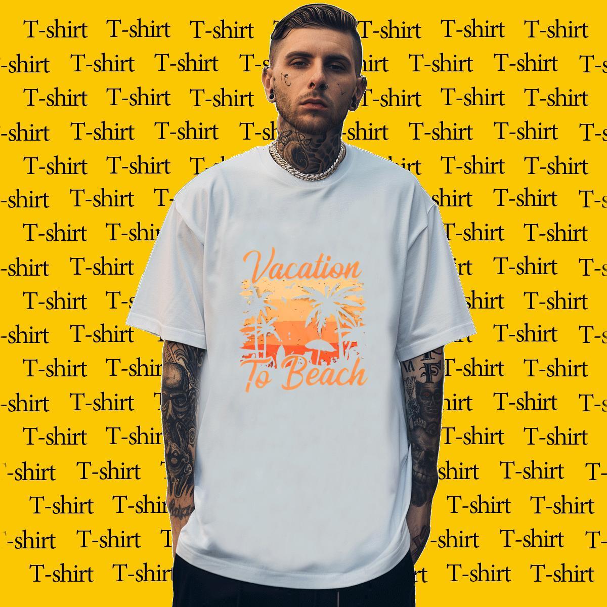 Unisex Men Tees Hip Hop Street 230g Cotton Asian Size Short Sleeve O-Neck beach T Shirts Men 2024 Clothes