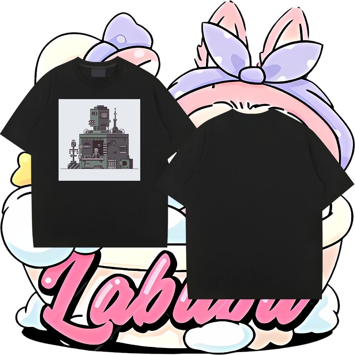 High Quality robot 100% Cotton 230g Tshirt for Man Woman Street Breathable Mens T Shirts Fashion Design Asian Size Clothings